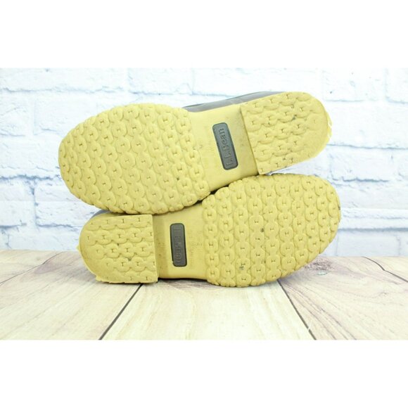 LL Bean 8" Unlined Ankle Duck Boots Round Toe Brown Leather Size 7 M - Picture 10 of 10